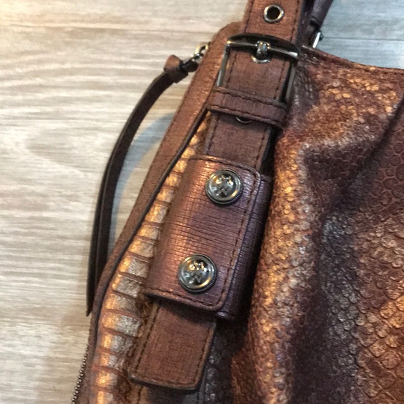 Rare find! MICHELE croc leather handbag 🌹 - Picture 5 of 8